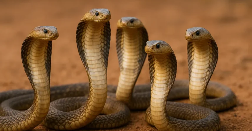 Sonhar com 5 cobras: cuidados, intuição e advertência