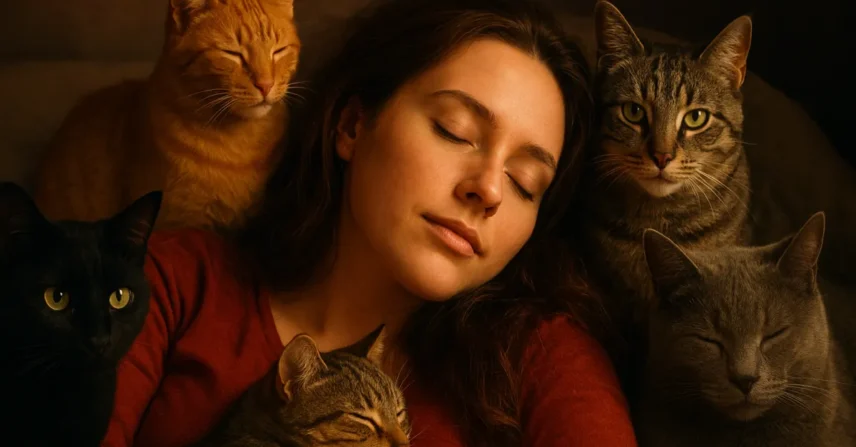 Sonhar com 5 gatos: intuição, mistério e companhia