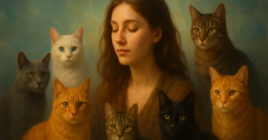 Sonhar com 7 gatos: intuição aguçada e espiritualidade