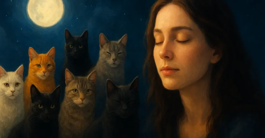 Sonhar com 9 gatos: intuição forte e espiritualidade