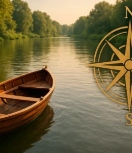 Sonhar navegando no rio: fluxo da vida e direção