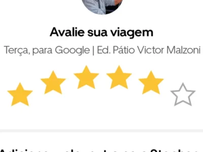Uber libera nota 6 estrelas no Brasil para torcer pelo hexa